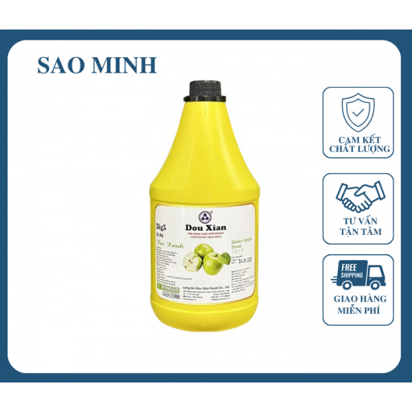 Syrup Táo Can Vàng - Dou Xian 2,5kg